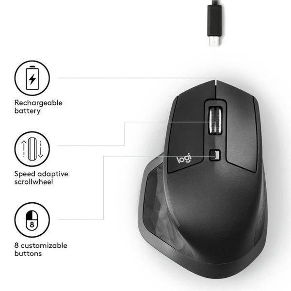 logitech wireless mouse-mx master 2s- نامیرآد - ماوس بی سیم لاجیتک