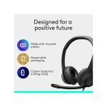 هدست H390 لاجیتک نامیرآد نامیراد هدست لاجیتک H390 namiraad Logitech H390 Wired Headphones with Mic, USB-A Headset with Microphone for PC, Noise Cancelling Microphone for Video Meetings, Music, Gaming - Black